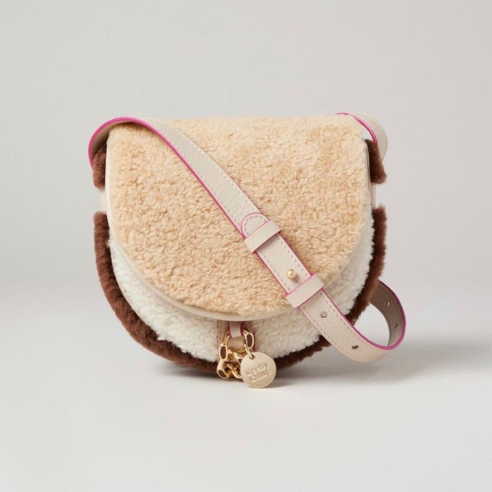 See by Chloe Mara Shearling crossbody bag - Picture 1 of 8